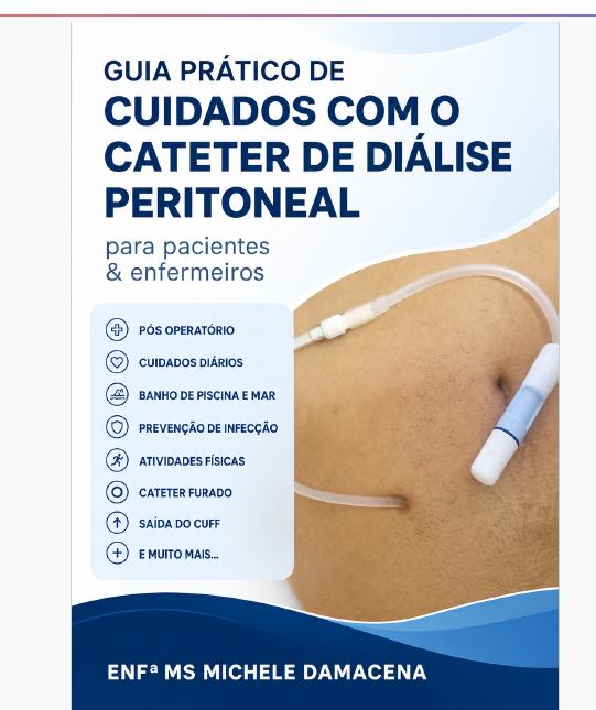 Capa do guia prático de cuidados com o cateter de diálise peritoneal